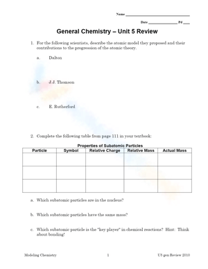 Review General Chemistry
