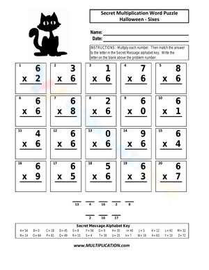 Solve Secret Multiplication Word Puzzle Fun