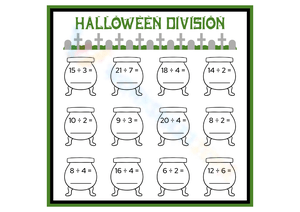 Spooky Division: Halloween Math Worksheet