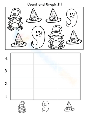 Halloween Count and Graph Worksheet