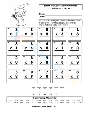 Solve It! Multiplication Word Puzzle Fun