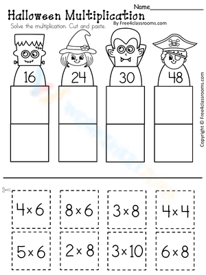 Multiply the Fun: Halloween Worksheet