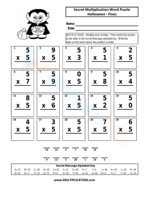 Learn and Multiplication Word Puzzle Now