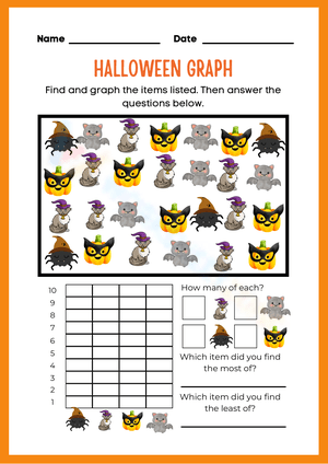 Halloween Graph Worksheet: Practice Graphing Skills