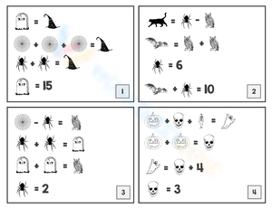 Halloween Equations Worksheet