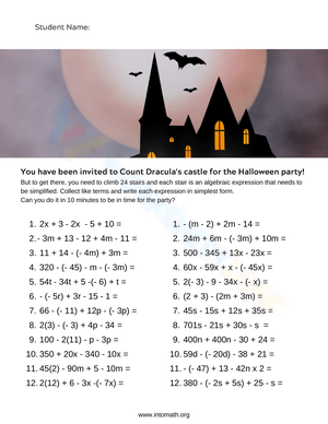 Count the Objects in Dracula's Castle