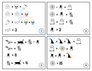 Solve Halloween Equations with This Worksheet