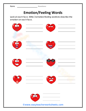 Emotion- Feeling Words