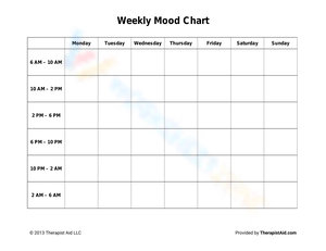 Track Your Mood with a Weekly Mood Chart