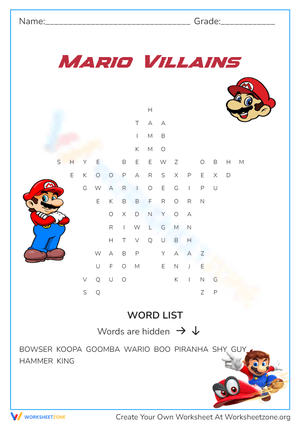 Mario Villains