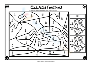 Coloring Equivalent Fractions