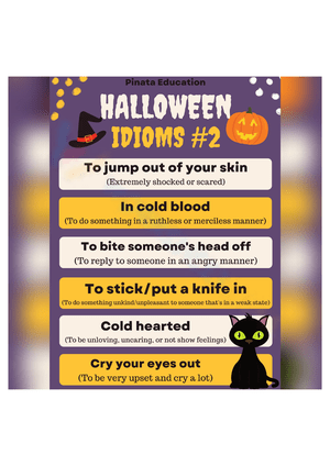Learn Halloween Idioms with this Engaging Worksheet