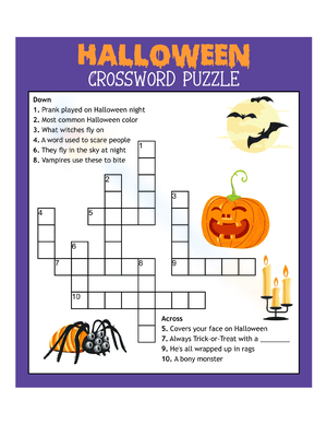 Solve This Scary Crossword Puzzles