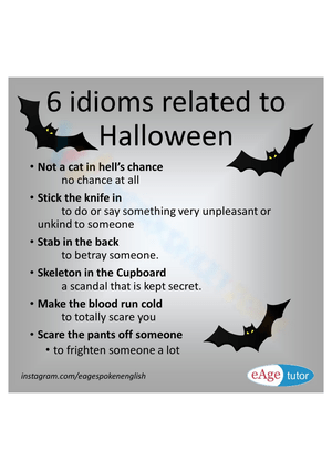 6 Idioms Related to Halloween