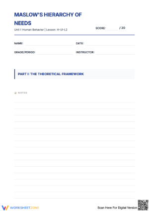 Assignment: Exploring Maslow's Hierarchy of Needs