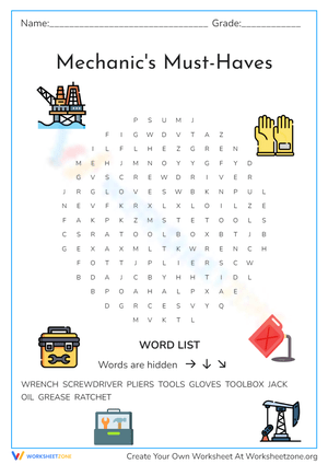 toolbox word search