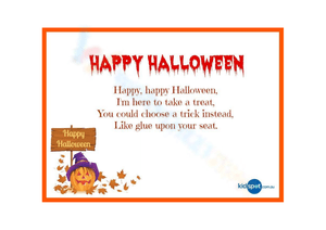 Happy Halloween Poem Worksheet