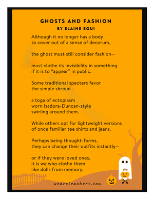 Analyze Elaine Equi's Poem: Ghosts and Fashion