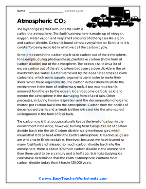 Understanding Atmospheric CO2: A Science Worksheet
