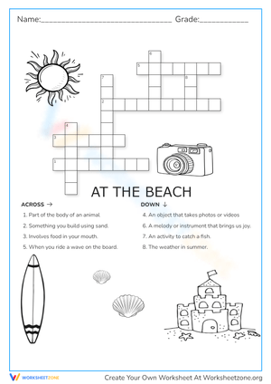 At the beach