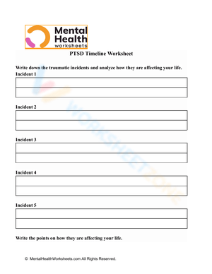 Creating a PTSD Timeline: A Therapeutic Worksheet