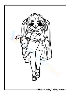 LOL OMG Sweet Caramel Coloring Page
