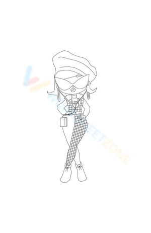 LOL OMG Winter Chill Camp Cutie Coloring Page