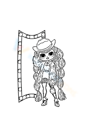 LOL OMG Cosmic Nova Coloring Page