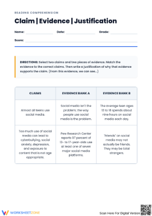 Making Connections Worksheet
