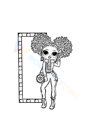 LOL OMG 24K DJ Coloring Page