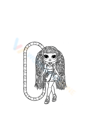 Candylicious LOL OMG Coloring Page