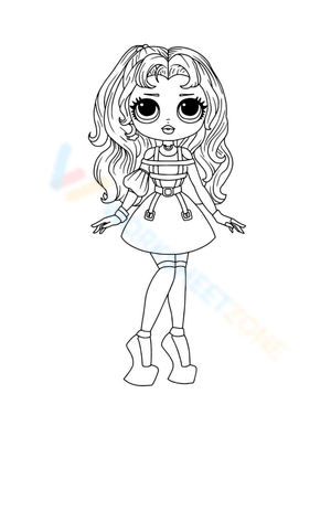 Fun OMG Girl Coloring Page