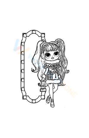 Dollie Winter Disco LOL OMG Coloring