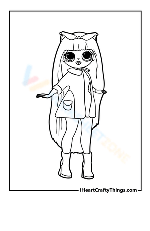 Groovy Baby LOL OMG Coloring