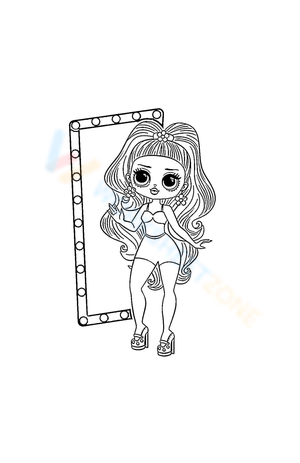 Sixtier Mood LOL OMG Coloring Page