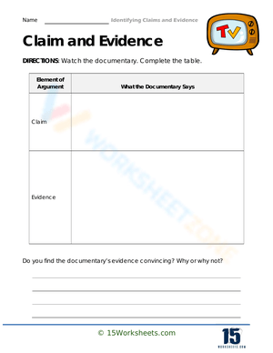 Dive into Documentary Analysis Worksheet