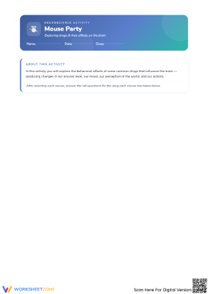 Interactive Mouse Party Activity Worksheet