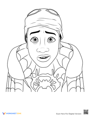 Spider Man Miles Morales Printable For Kids