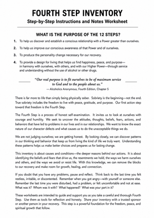 Step-by-Step Instructions and Notes Worksheet