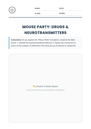 Drugs and Neurotransmitters: Mouse Party