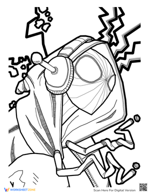 Spider Man Miles Morales Is Cool Coloring Page