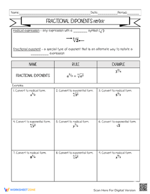 Fractional Exponent Rules Explained