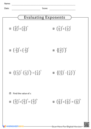 Practice Evaluating Exponents