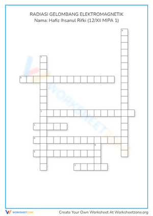 Grade 12 Electromagnetic Waves: Printable No-Prep Worksheet