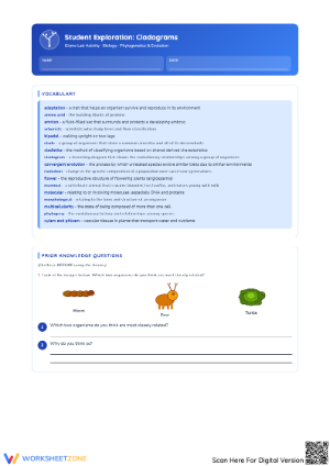 Cladograms: Student Exploration