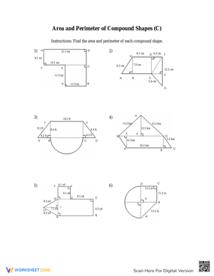 Practice Area and Perimeter with Compound Shapes