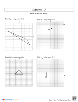 Explore Dilations with this Geometry Worksheet