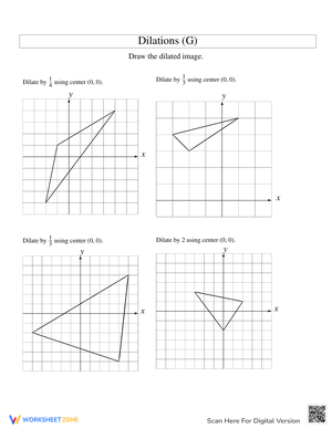 Practice Dilations on Geometric Figures