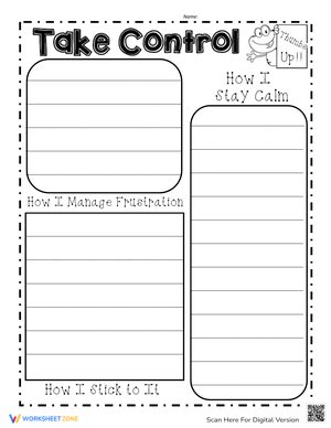 Develop Self-Control Skills with this Worksheet