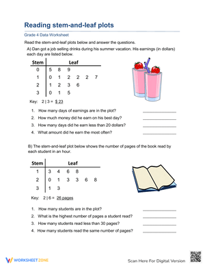 Reading Stem and Leaf Plots for Data Analysis